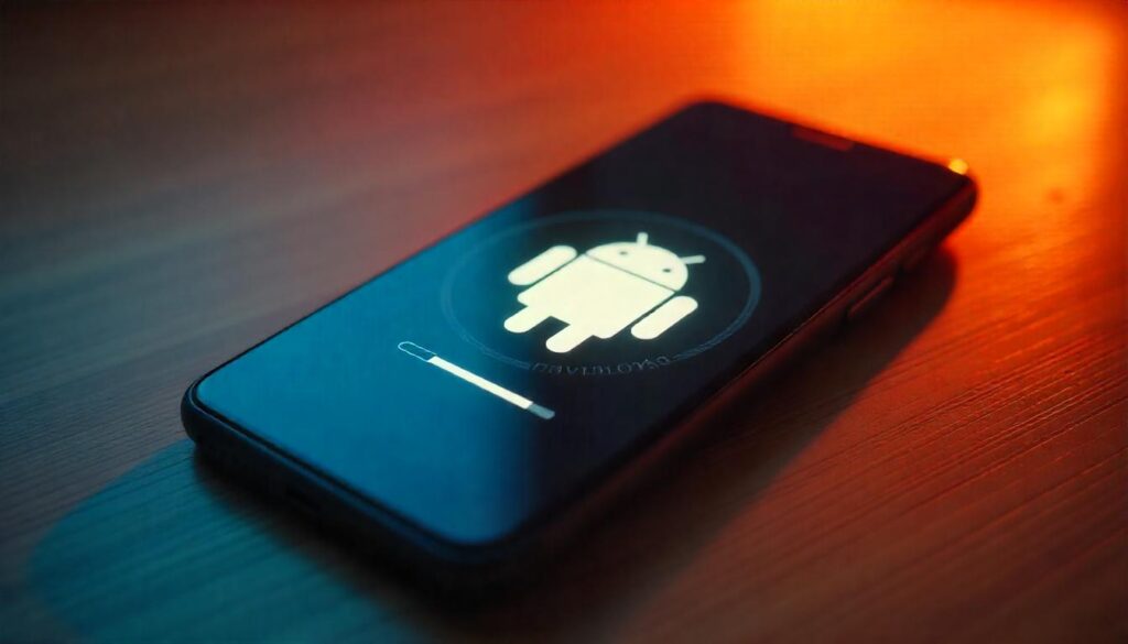 Stuck on Android Logo