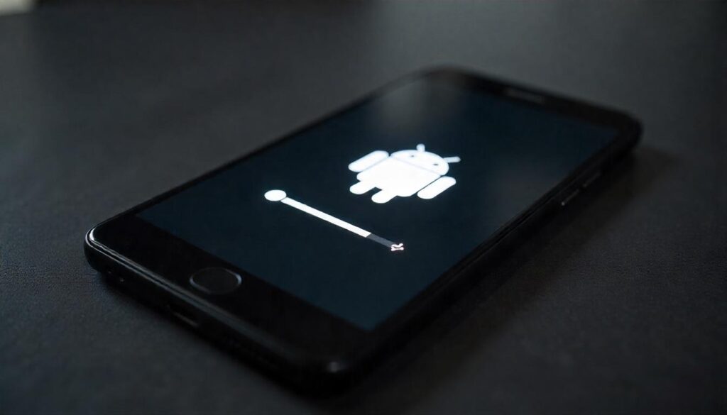 Stuck on Android Logo